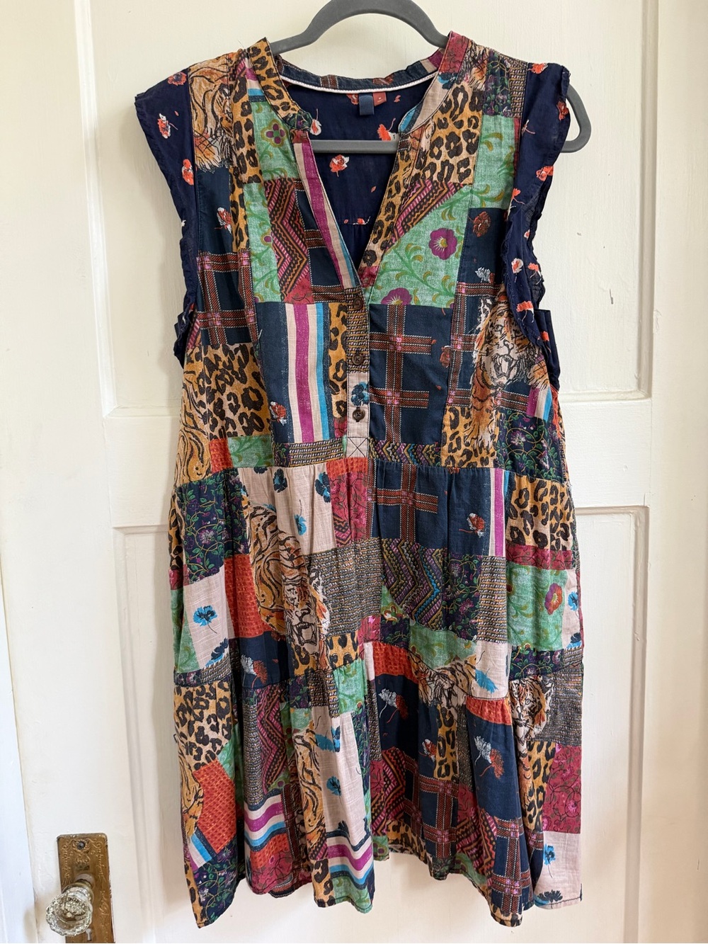Pilcro patchwork Dress - Multicolor